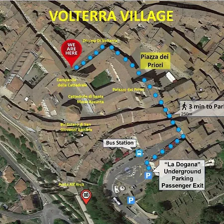 The Walkable Volterra Rooftop Suite *